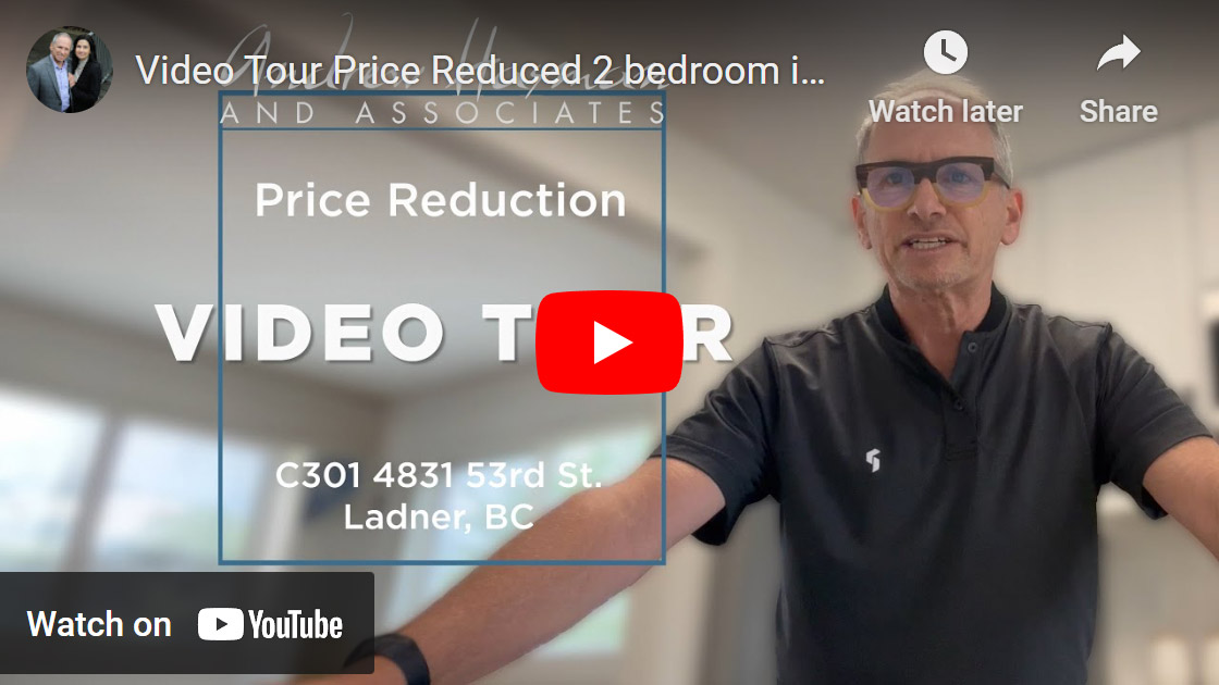 Video Tour Price Reduced 2 bedroom in Ladner