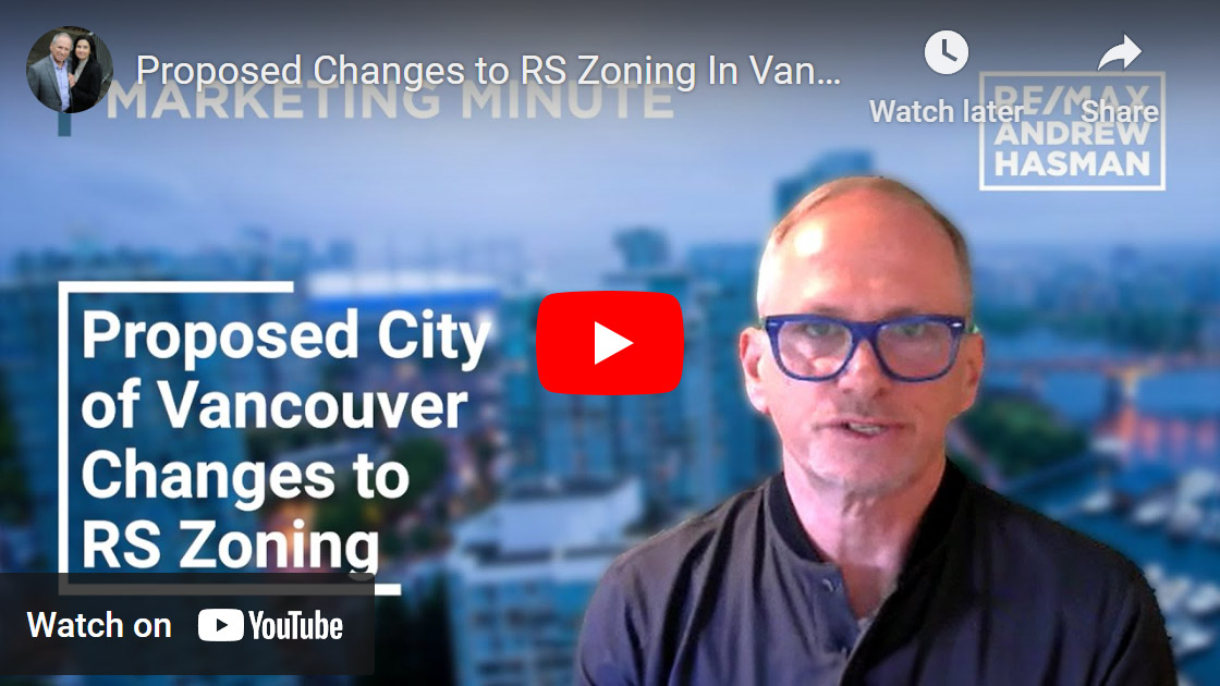 Proposed Changes to RS Zoning In Vancouver, BC.